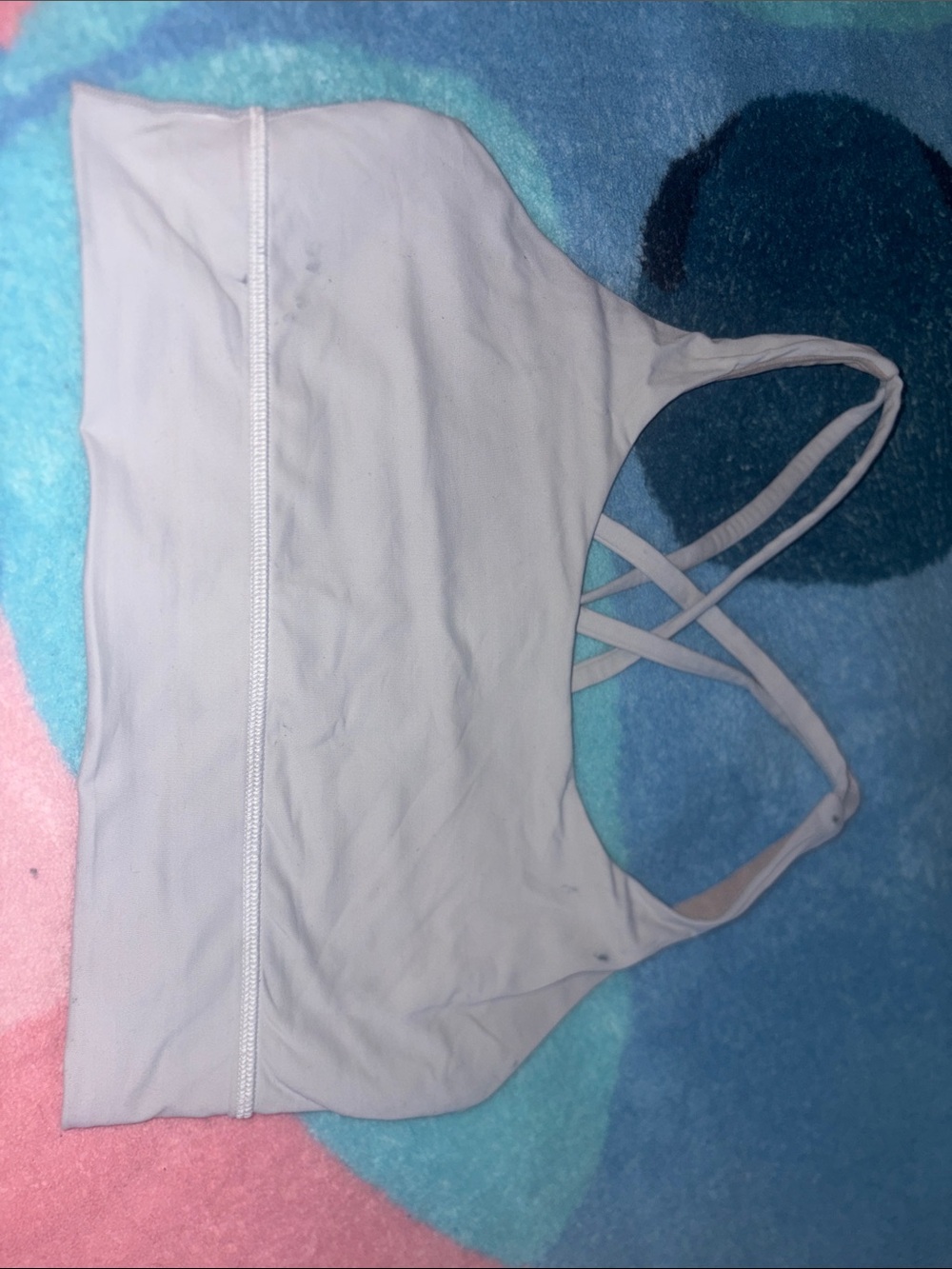 lululemon athletica Light Gray Crossback Sports Bra
